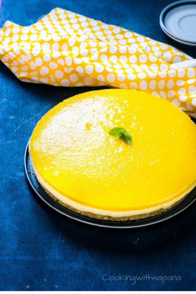 No Bake Mango Cheesecake-3