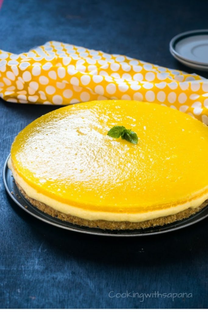 No Bake Mango Cheesecake-2