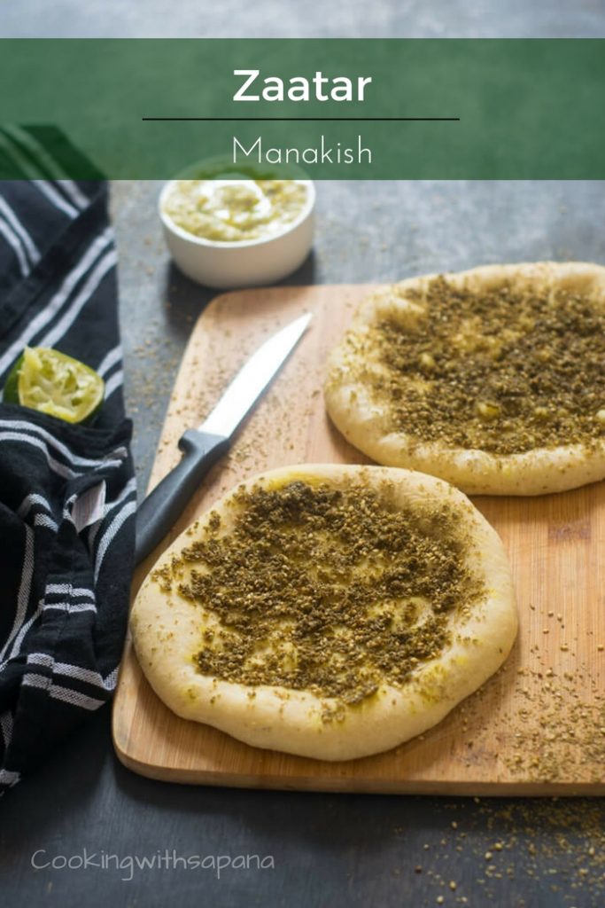 Manakish Za'atar - Cooking With Sapana