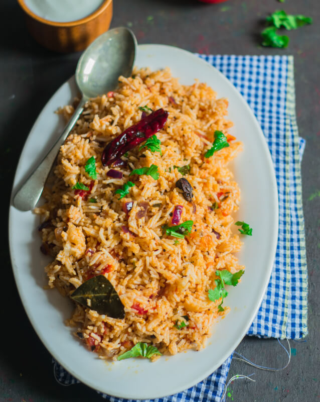 Tomato Rice - Cooking With Sapana