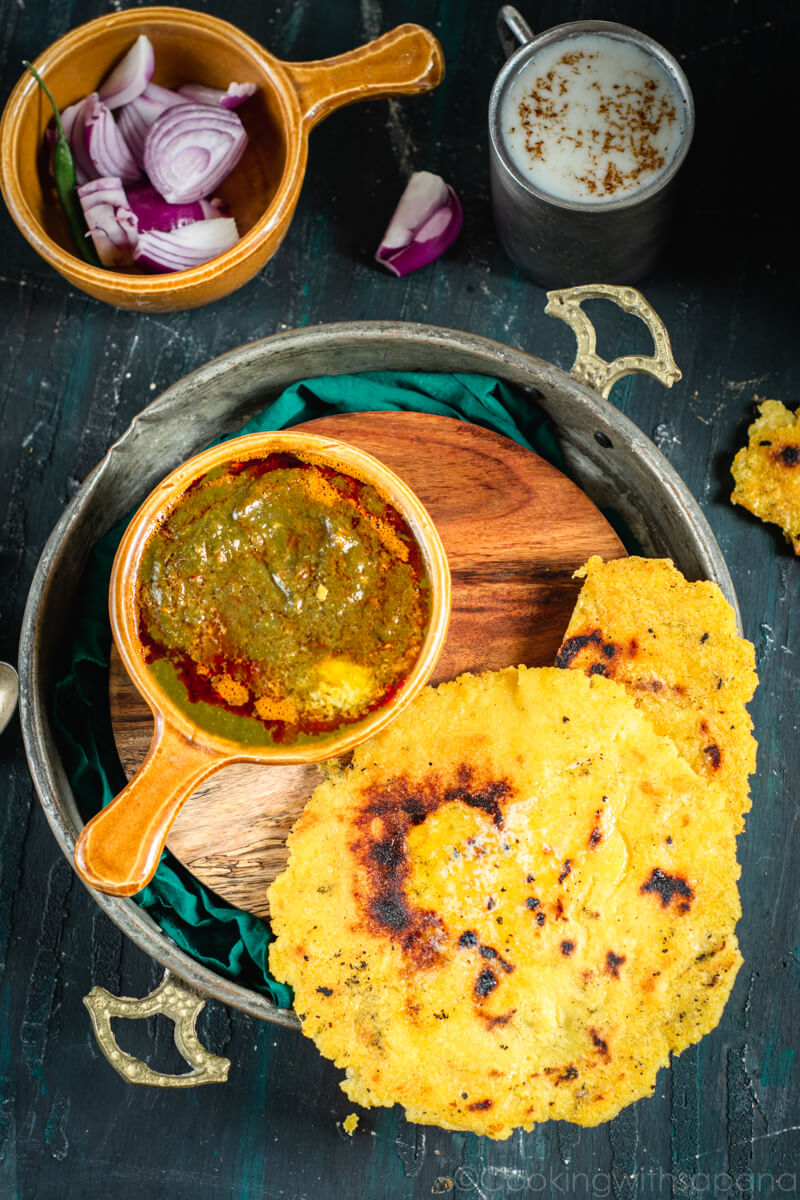 Makki di Roti Sarson da Saag - Cooking With Sapana