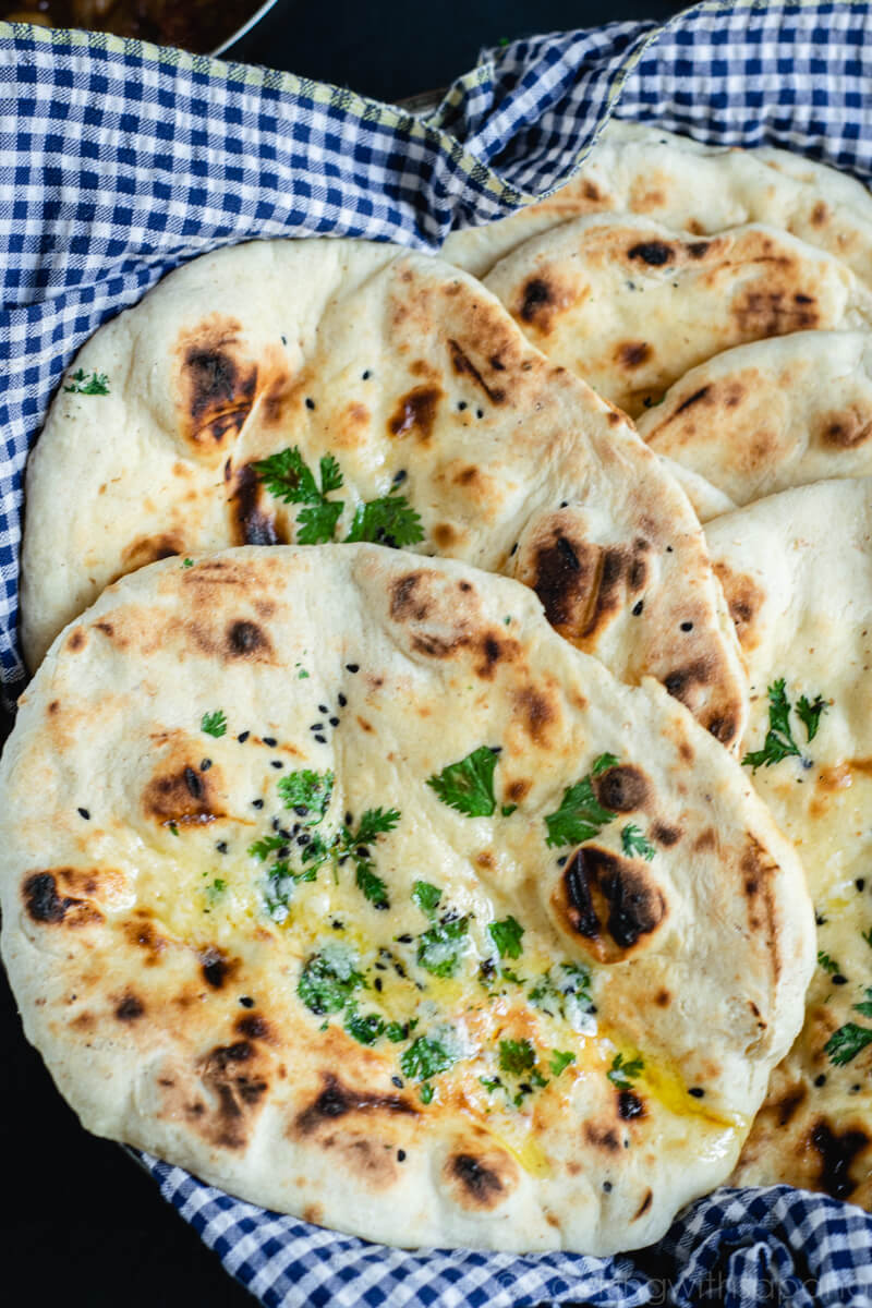 Garlic Naan, How to make Garlic Naan on Stovetop- Cooking With Sapana