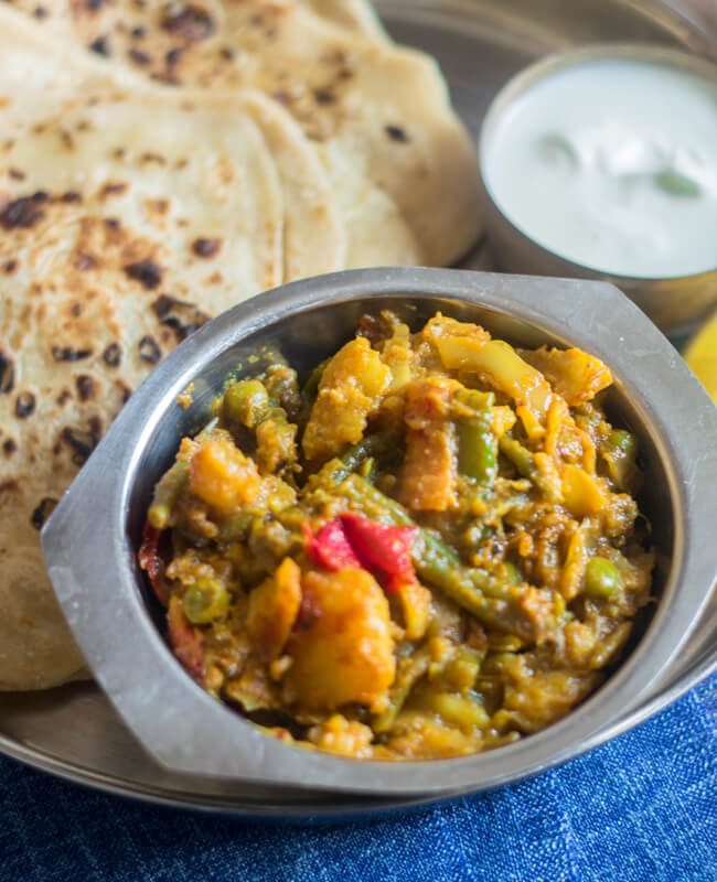 Mixed Veg Curry, Punjabi Mix Veg Sabzi - Cooking With Sapana
