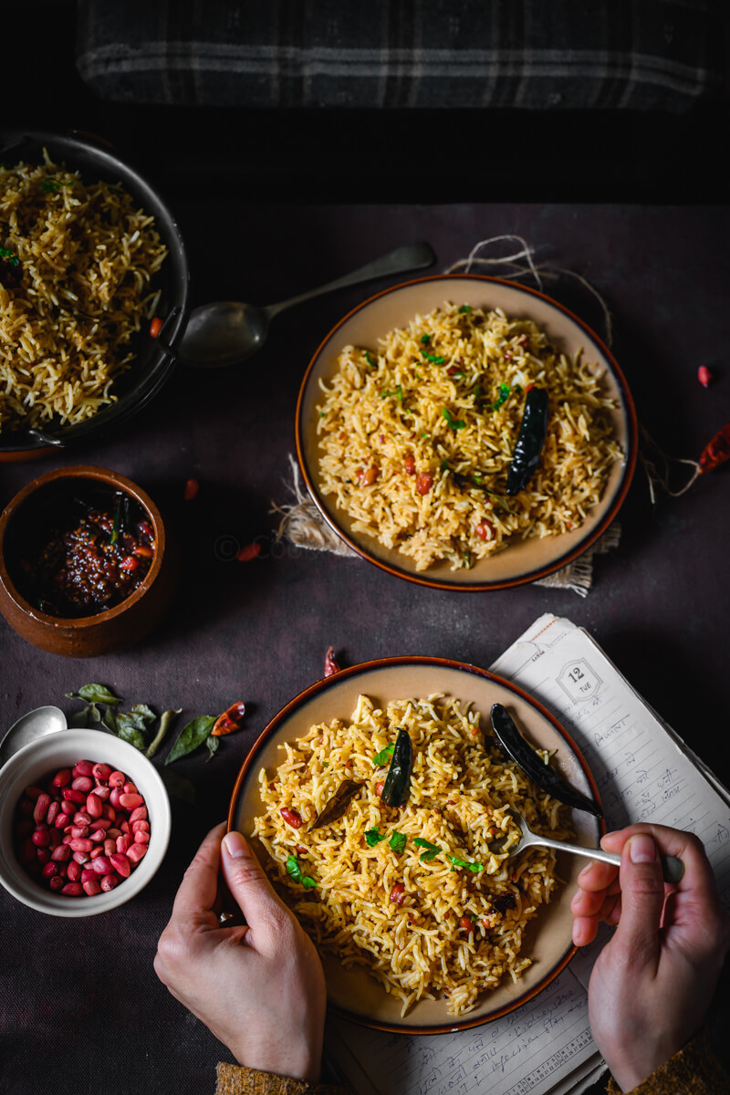 Tamarind Rice, South Indian Puliyogare Recipe - Cooking With Sapana
