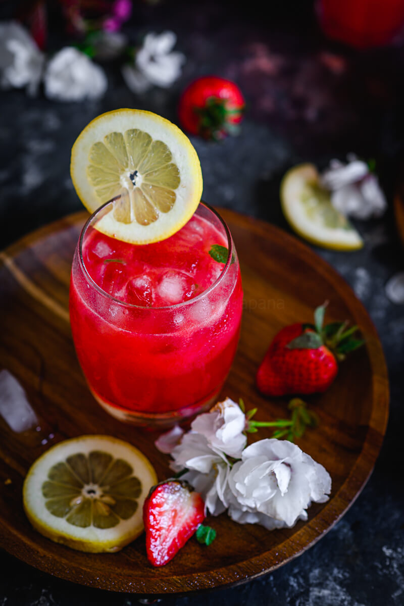 Strawberry Lemonade, How to make lemonade Cooking With Sapana