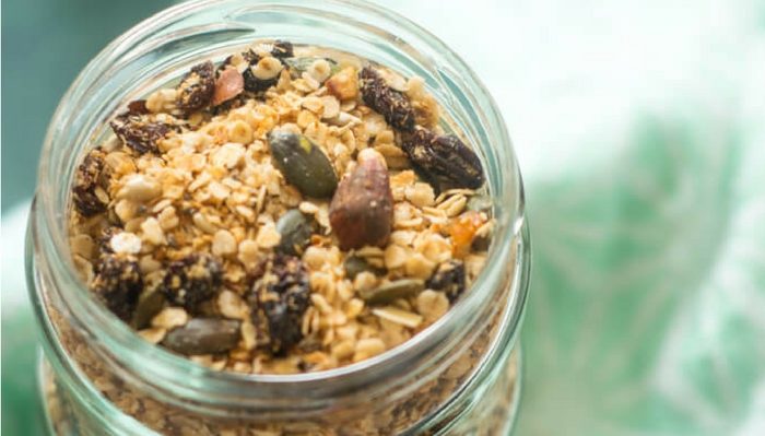 Coconut Chia Granola - Cooking With Sapana