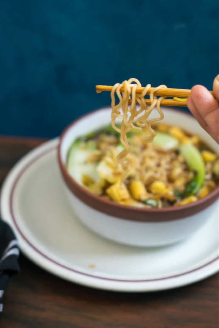 Vegan Bok Choy Noodles Soup Cooking With Sapana 