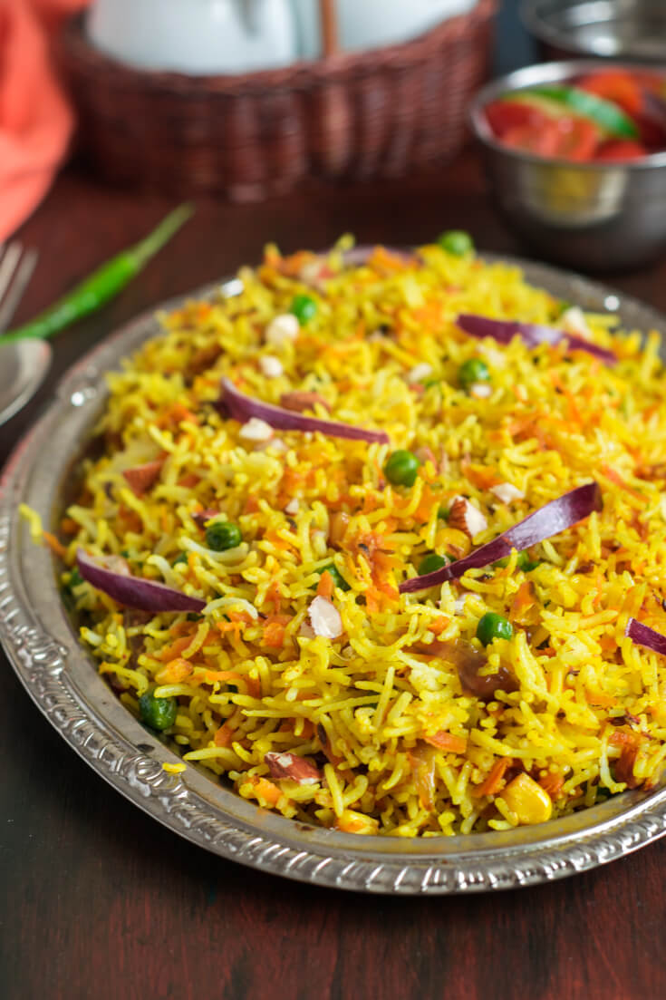 Quick Carrot Biryani Recipe, How to Make Easy Carrot Biryani