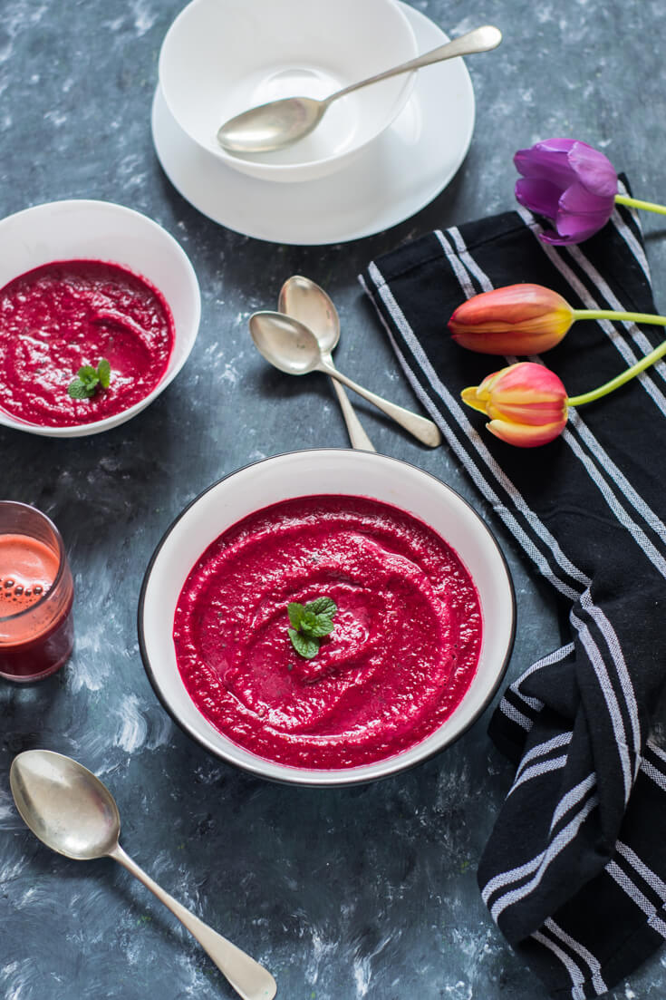 Beetroot and Carrot Soup Easy Beet Soup Recipe