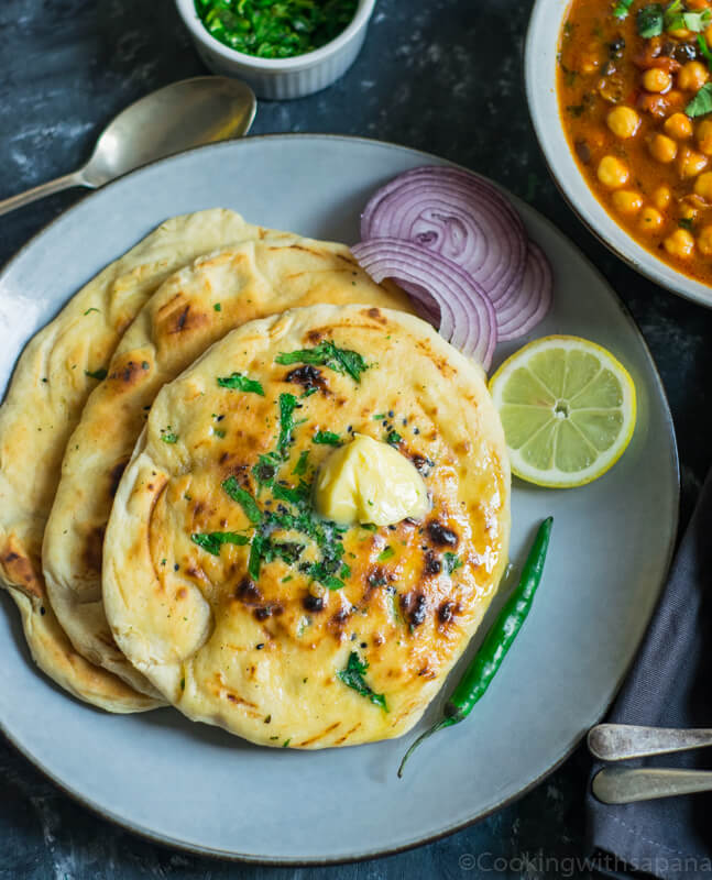 Chana Masala and Naan Recipe